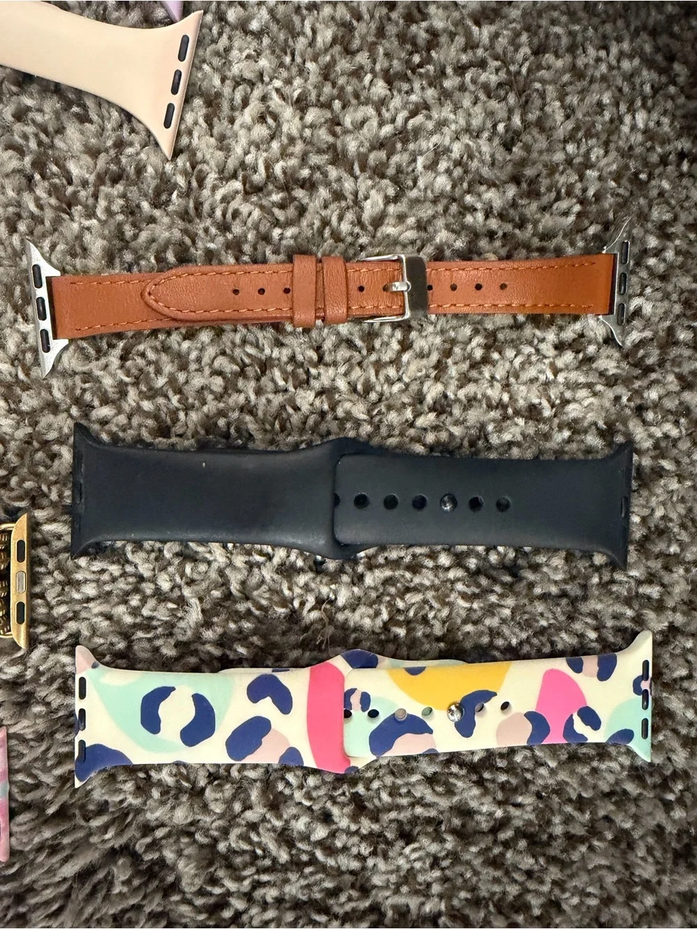 Apple iWatch Series 4, 40 mm Black with Additional Colored Bands